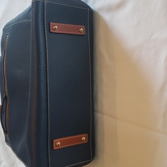 Dooney & Bourke Blue Pebble Grain Leather Satchel Shoulder Bag - Picture 11 of 13